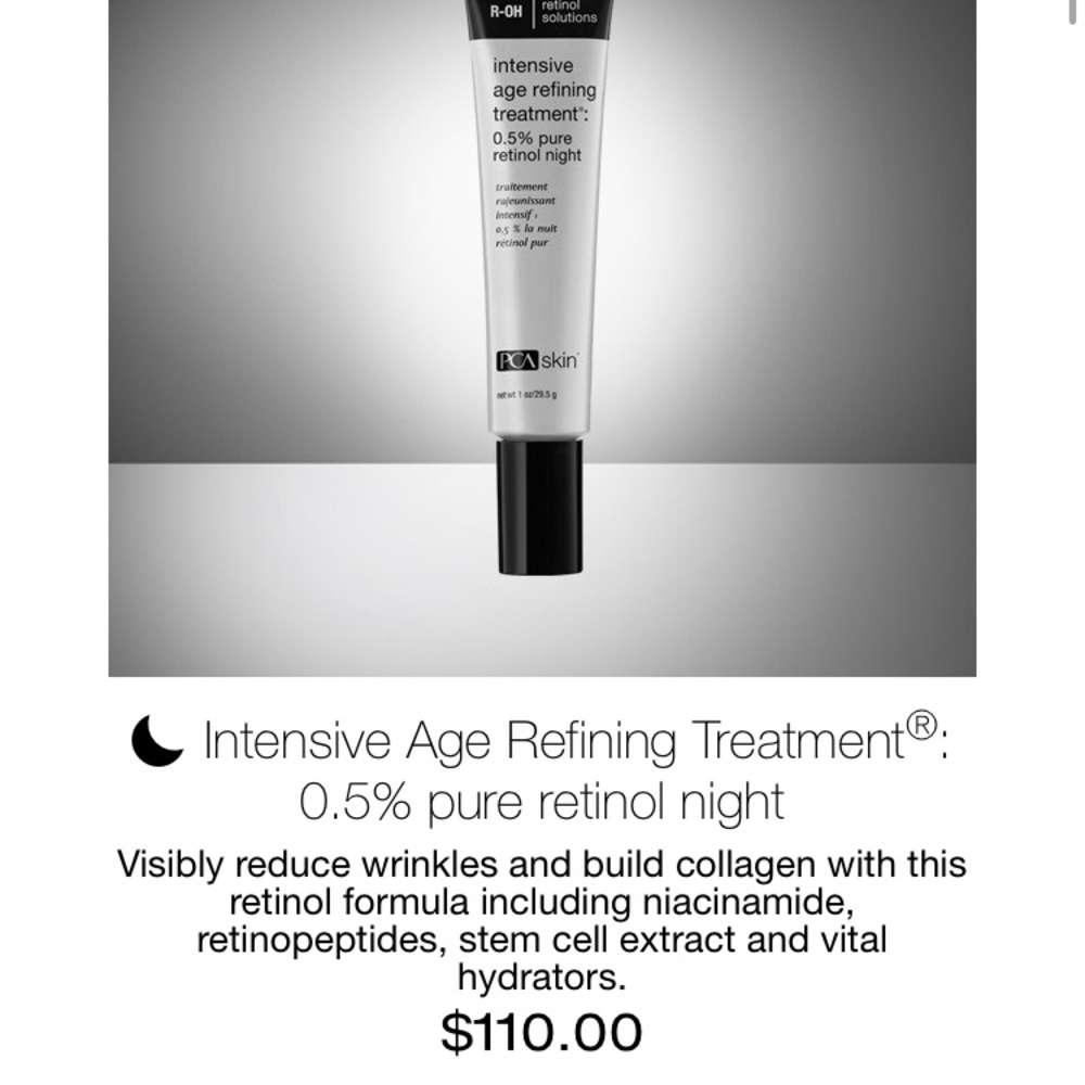 PCA aging night retinol cream